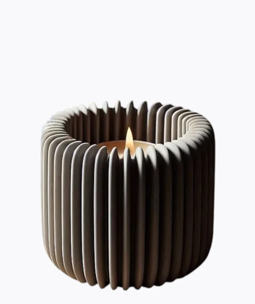 3D Ριγέ Κηροπήγιο Tealight