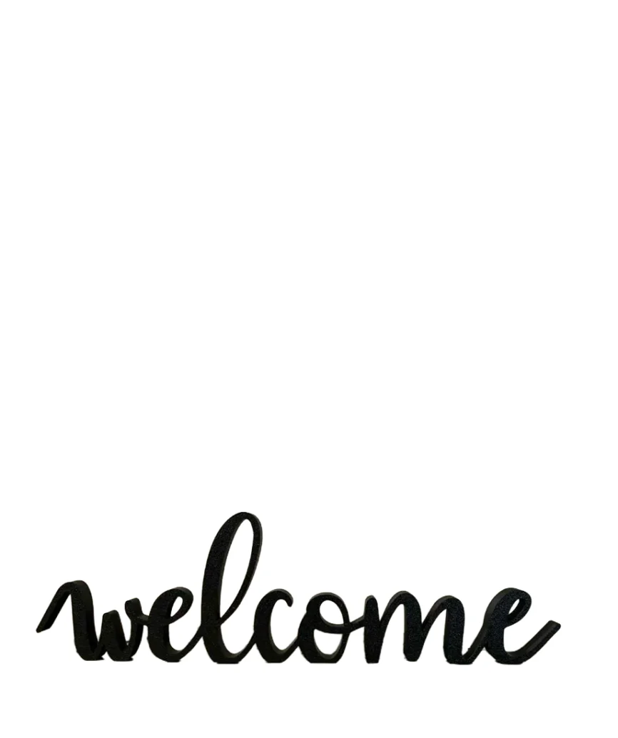 Διακοσμητικό Επιτραπέζιο Welcome Sign – Minimal Σήμανση Καλωσορίσματος